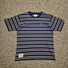 WTAPS Striped T Shirt Blue