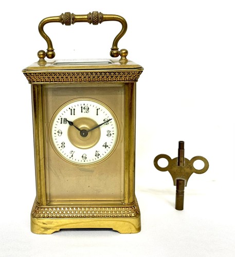 Antique brass carriage clock - antique,
