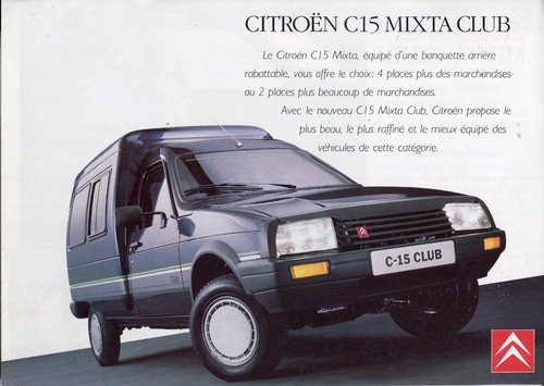 Citroen c15 visa mixta - visa, club