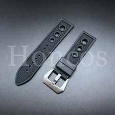 24mm rubber diver watch band - rubber,