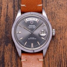 Near NOS 1969 Tudor Oyster Prince Date + Day Jumbo 38mm 7017/0 | Silver Dial