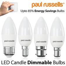 LED Dimmable Candle Bulbs 5.5W=40w Equivalent Energy Savings Warm Cool Day Light