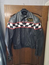Triumph leather motorbike