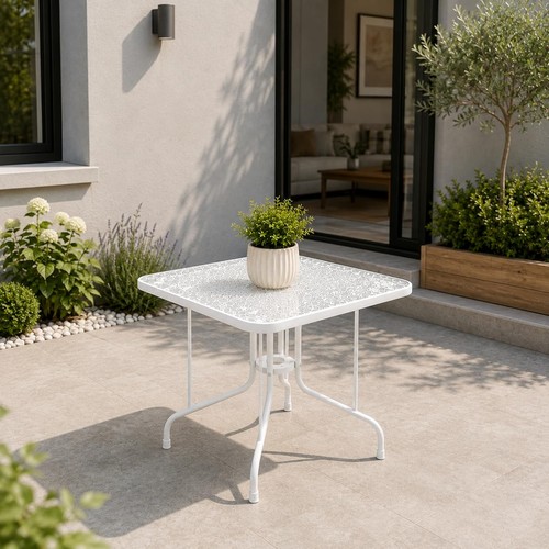 Square garden bistro table - square,