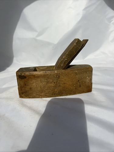 Vintage wooden block coffin - wooden,