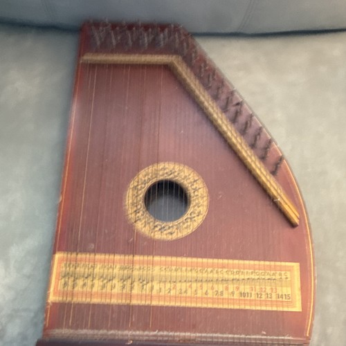 Vintage wooden zither - zither/lap, harp