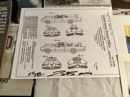 George barris signed batmobile - barris,