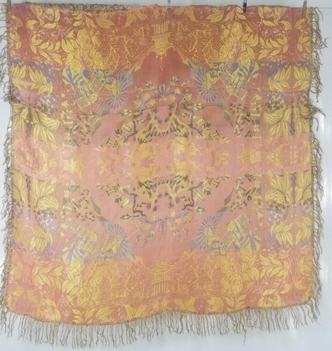 Vintage asian silk brocade - asian,