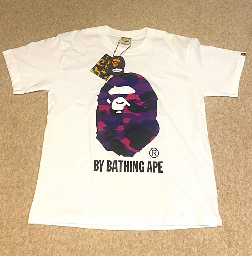 Bathing ape bape white logo - a,