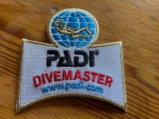 Scuba diving,  PADI Dive Master cloth badge - new-unused.