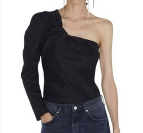 Zara black one shoulder - black, xs