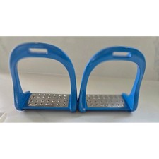 Blue Aluminum English Stirrup