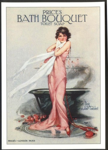 Modern postcard bath bouquet - modern,