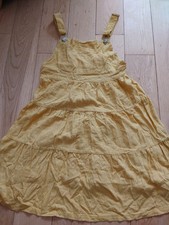 Zara Yellow Linen Blend Tiered