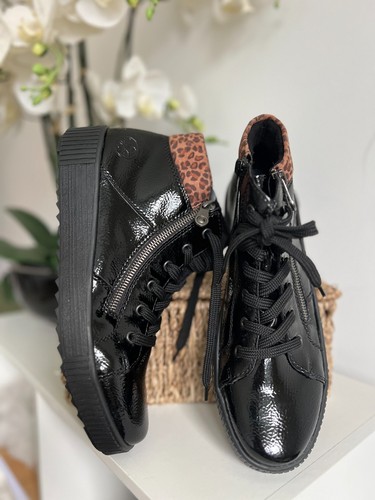 Rieker black patent - black,