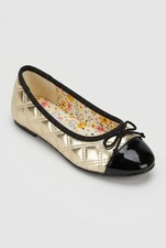 Girls Quilted Ballet Flats