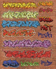 Large graffiti decals - graffiti, wagons