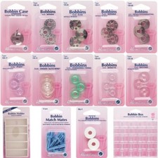 Hemline Thread Bobbins Sewing Machines Metal Plastic Bobbin Box Holder