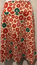 TOPSHOP Skirt A Line Red Ivory