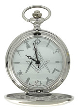 White dial masonic freemason - white,