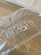 Rare - Fantastic Beasts Transparent Umbrella - Unique Movie Promo Item