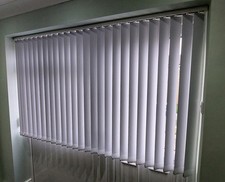 Vertical Blackout Blind In White