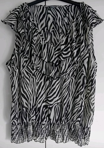 Mia moda black white zebra - black,