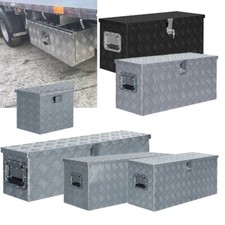 Truck Trailer Storage Aluminium Alloy Chequer Plate Tool Box Organiser Portable