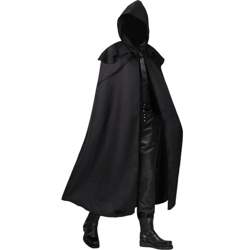 Medieval gothic hooded coat - hooded,