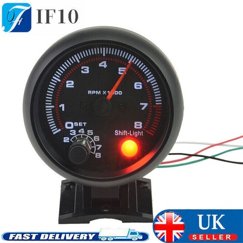 Red led car tachometer - 3.75'',