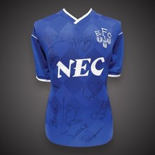 Everton 1987 Champions Shirt Hand Signed By 12 With COA £299