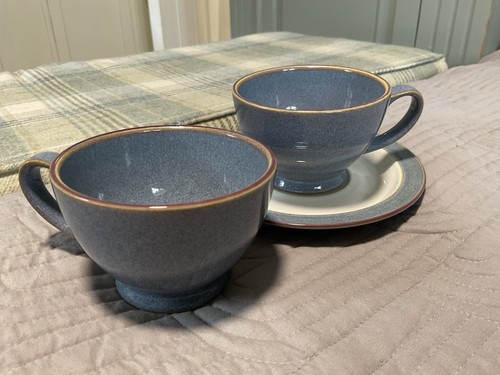 Denby storm grey teacups - denby,
