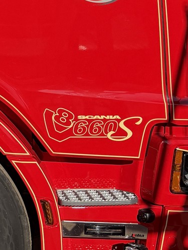 Scania 660 s sticker - v8,