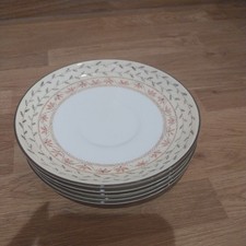 Johnson Brothers - Fruit Sampler - Set of 5  Tea cup Saucers 5.5" across 