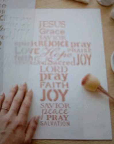 Religious words cross - a4,
