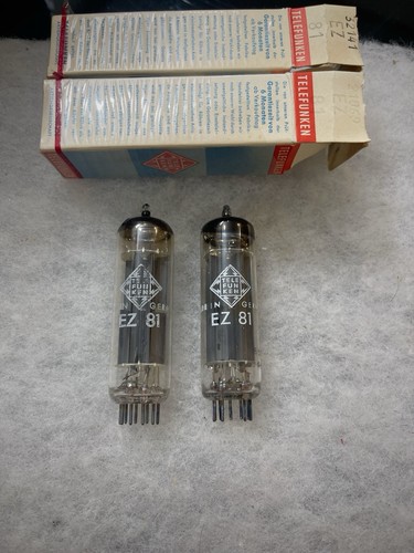 Mullard telefunken label ez81 - telefunken,