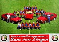 Alfa Romeo S4 Spider 75 33 Dutch Football Team Original 1990 Poster 59cm x 42cm