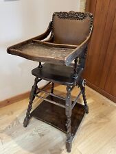 Victorian Oak High Chair