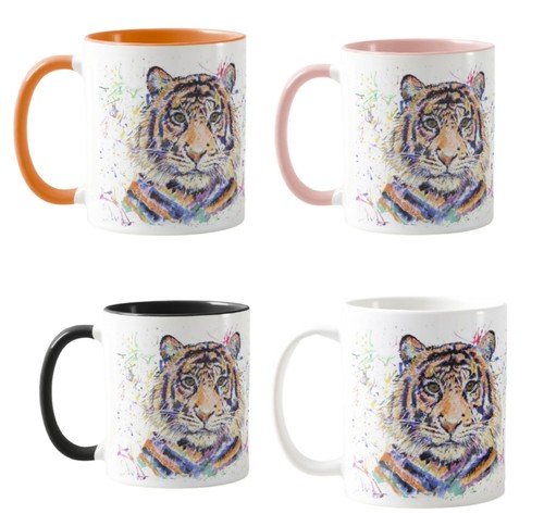 Tiger animals watercolour - tiger,