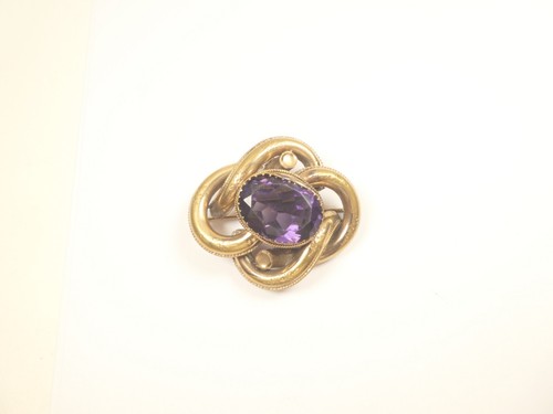 Victorian pinchbeck brooch - victorian,