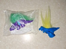 Two vintage troll dinosaur