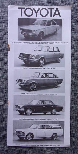 Toyota range orig - 1969, mkt