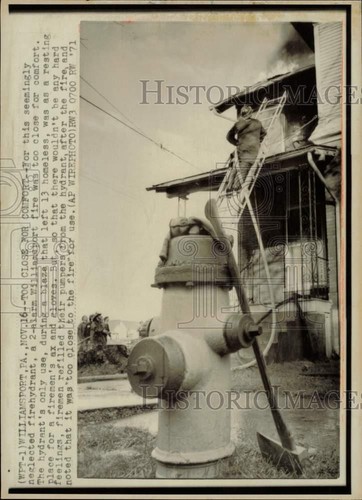 1971 press photo - fireman, uses