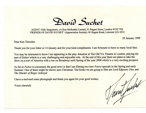David suchet who poirot etc - david, who/poirot