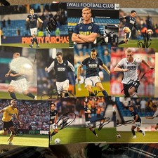 11 Signed Photos By Past And Present Millwall FC Players
