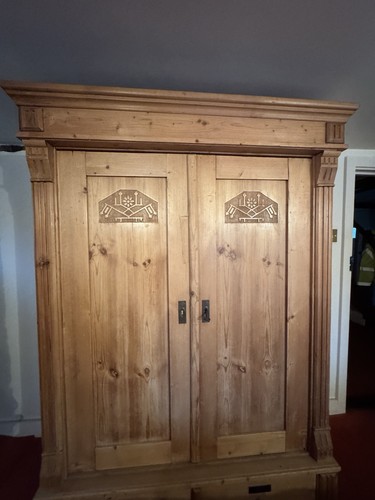 Vintage pine knock down - pine, double