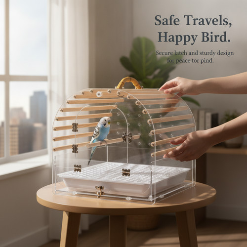 Acrylic bird crate for - crate,