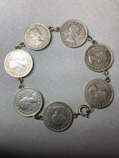 Sterling Silver Sixpence Coin