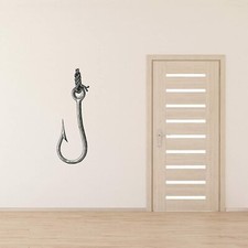 Fish Hook Fishing Fisher Vinyl