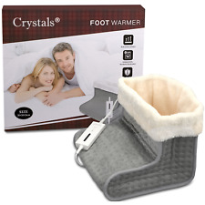 Electric Foot Warmer Heated Feet Slipper Therapeutic Pain Relief Washable Winter